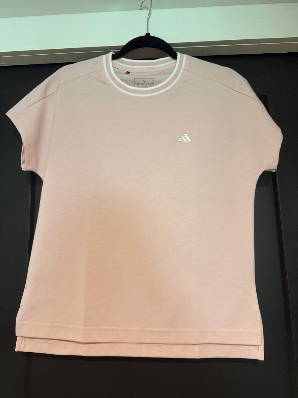 adidas Light Pink Short-Sleeve Crewneck Women’s Golf Tee